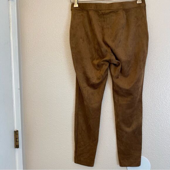 J.Jill brown camel suede like soft stretchy ankle leggings slacks XS petite - Picture 3 of 11